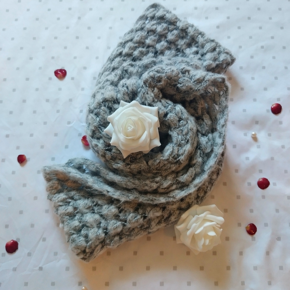 Soft Grey Infinity Scarf